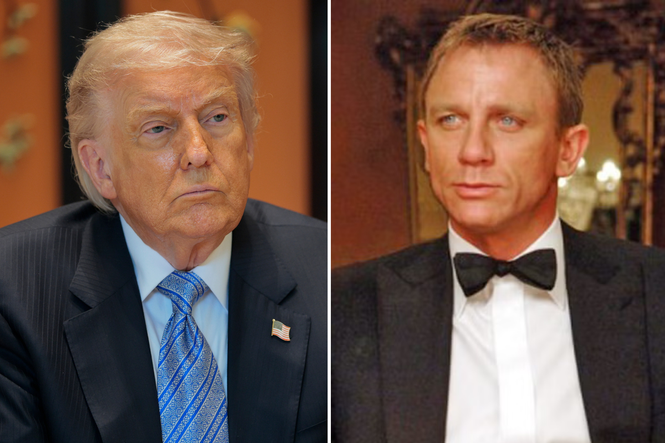The name’s Trump: White House shares picture of president as James Bond after 007 announcement