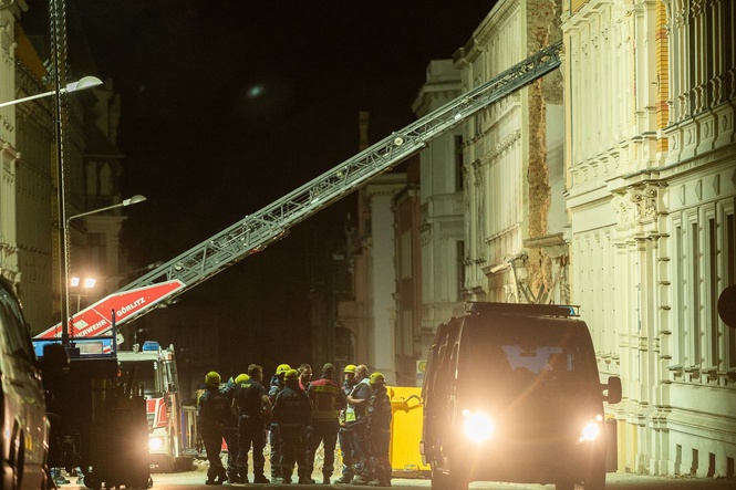 Rescuers search for 3 missing after east German building collapse possibly caused by gas explosion
