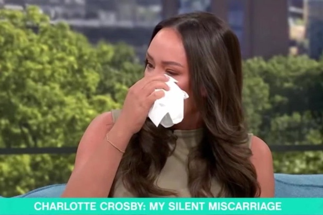 Charlotte Crosby breaks down in tears as she opens up on silent miscarriage