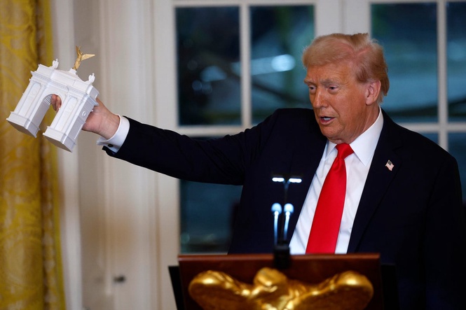 Trump’s triumphal arch design gets green light despite public opposition