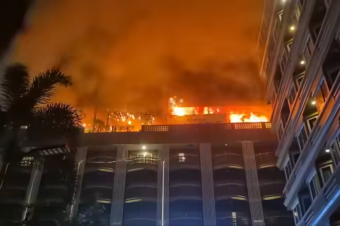 Thailand hotel fire sends hundreds of tourists fleeing as major blaze engulfs Pattaya resort