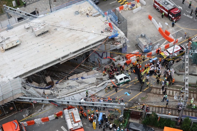 Three dead in Seoul after decades-old overpass collapses onto inspection team