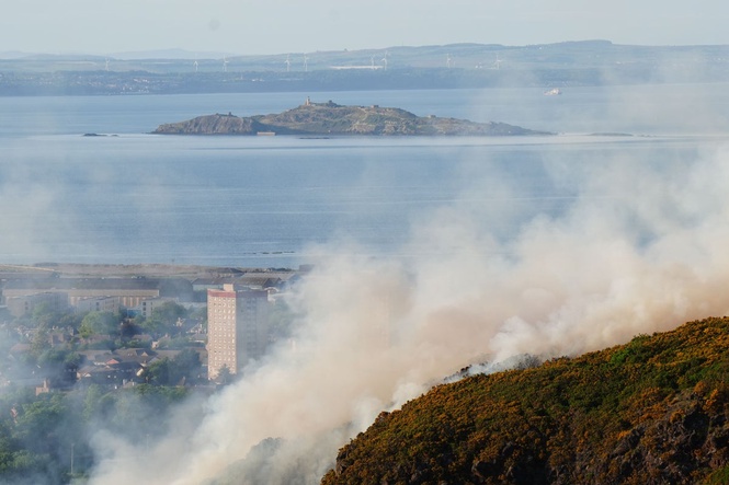 Firefighters still at scene of grass fire near Arthur’s Seat almost 24 hours on