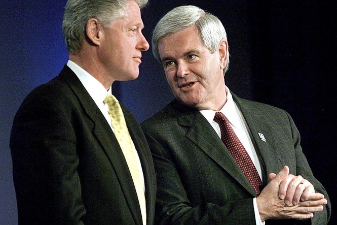Newt Gingrich admits that it was a mistake to impeach Bill Clinton over Monica Lewinsky sex scandal