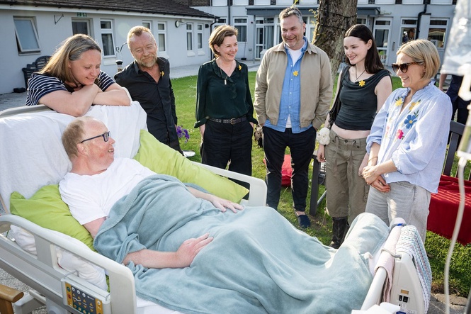 Stars from Blue Lights drama visit Belfast Hospice