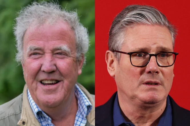 Jeremy Clarkson burns Keir Starmer effigy after farming tax controversy