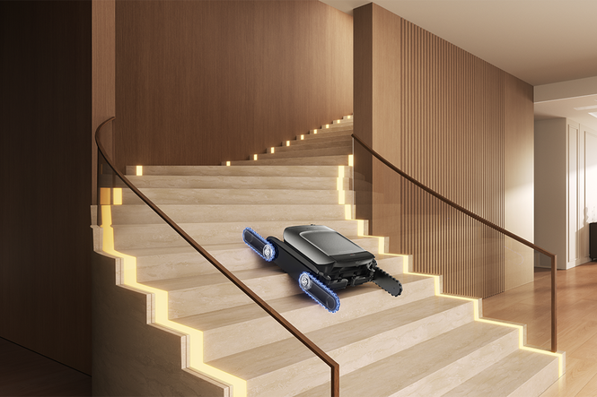 This robot vacuum can climb up and down stairs