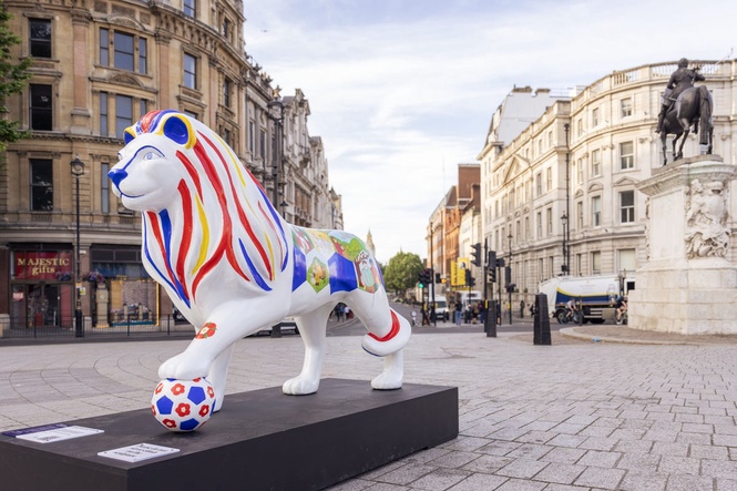 Lion-themed public art trail brings World Cup fever to England fans