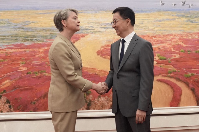 Cooper says UK and China have ‘shared interest’ in protecting rules-based international order