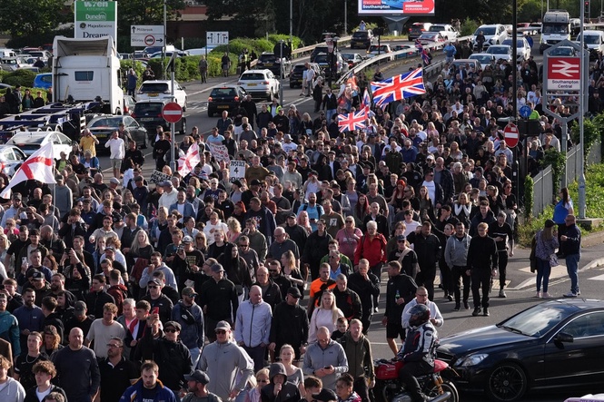 Protesters clash with police in Southampton over Henry Nowak murder