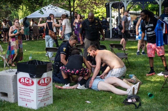 Police arrest another suspect at a Ohio festival shooting that wounded 12