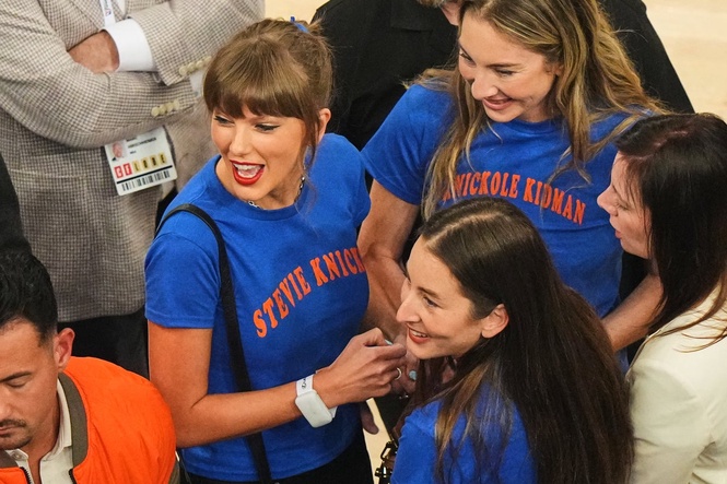 Taylor Swift among celebrities at Game 4 of NBA Finals