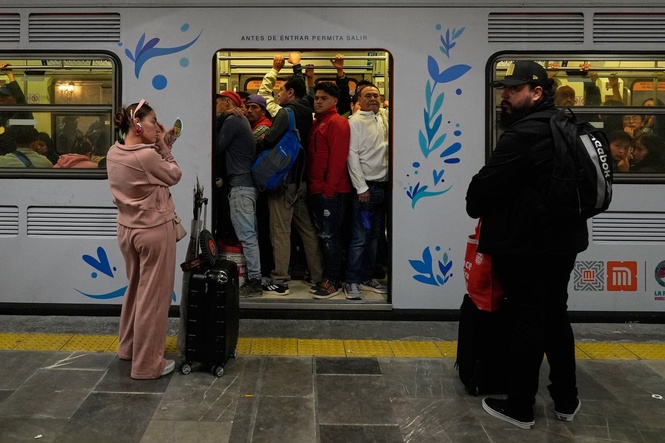 Mexico City metro station’s World Cup makeover divides locals as it’s branded ‘failed aesthetic’