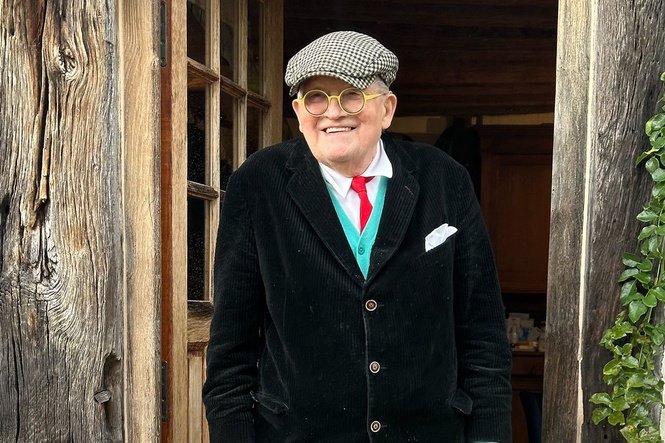 Just two mourners at beloved artist David Hockney’s funeral