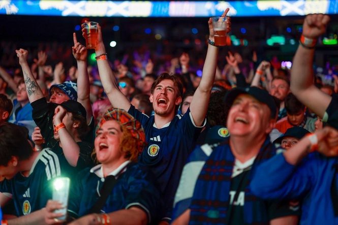 Scotland fans erupt in joyous celebrations after first World Cup win in 36 years