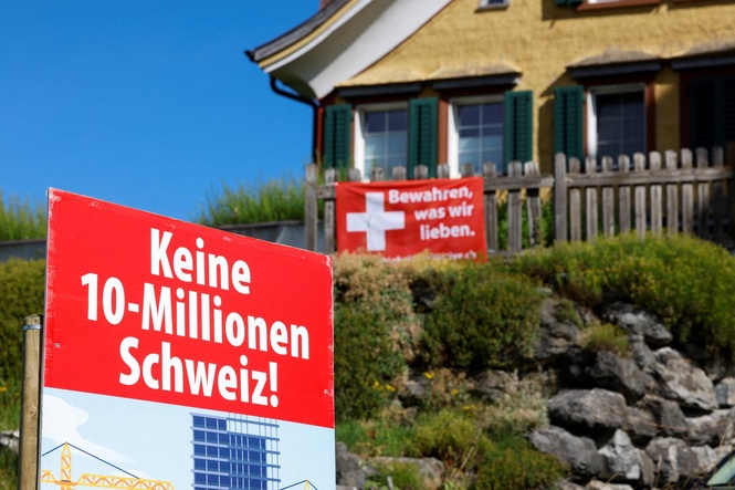 Swiss voters reject right-wing’s bid to cap population at 10 million