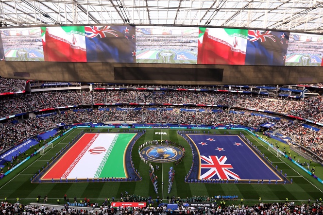 Iran national anthem booed at World Cup before New Zealand game