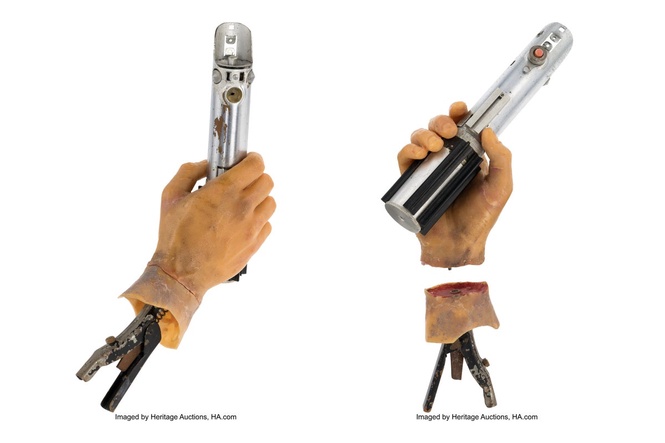 Luke's 'Empire' light saber, 'Wizard of Oz' witch hat and Lebowski rugs going up for auction