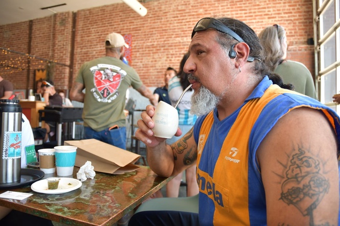A taste of home, yerba mate is a shared bond for many World Cup fans