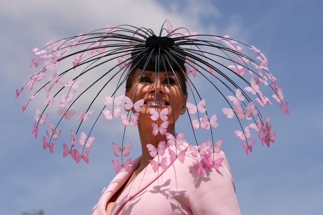 Creative and colorful hats steal the show at the Royal Ascot horse races in England, in photos
