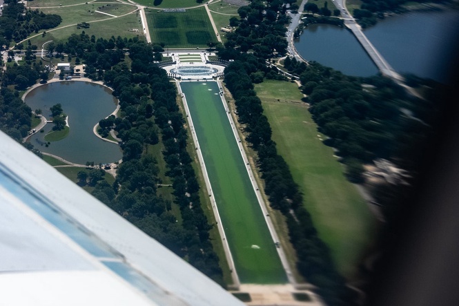 Trump team dumps bleach into Reflecting Pool trying to rid green algae