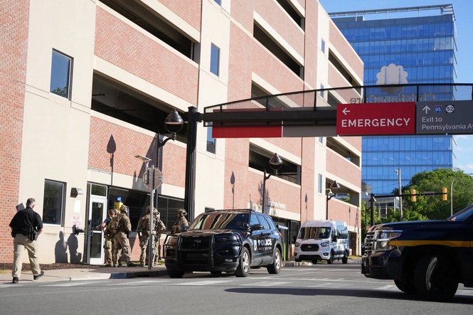Police launch manhunt after hospital worker shot dead and another wounded in Delaware