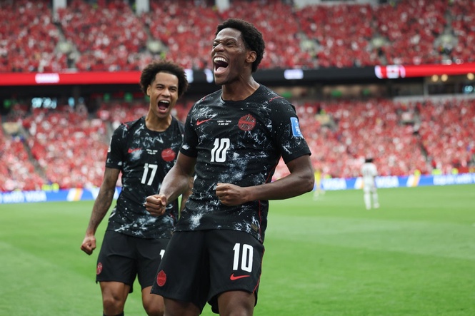 Jonathan David's hat trick propels Canada to its first World Cup win, 6-0 over Qatar