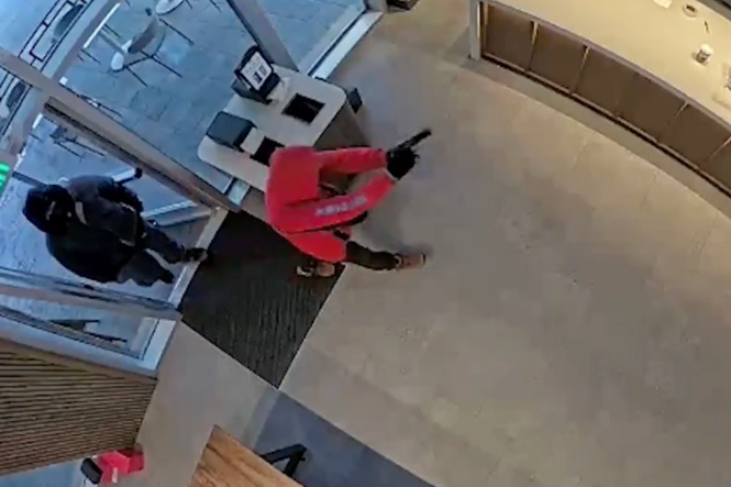 Video shows moment Starbucks employee fights off robbers - and gets fired for it
