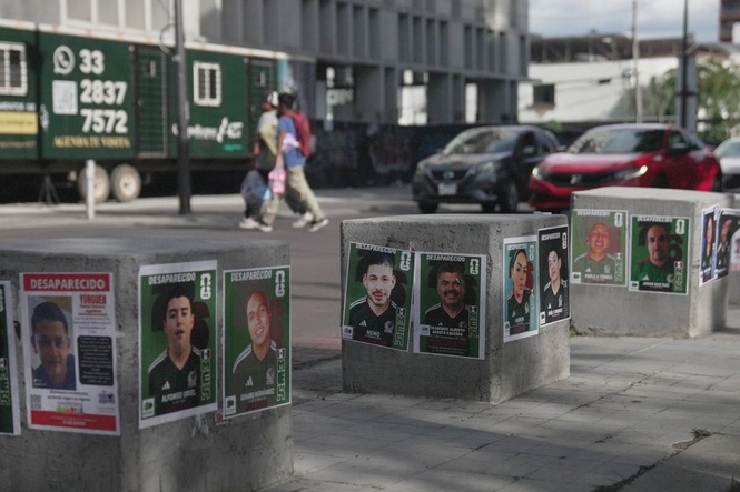 With World Cup in Guadalajara, families of Mexico's disappeared turn loved ones into soccer stickers