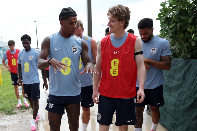 Marcus Rashford speaks out on battle with Anthony Gordon for England starting spot