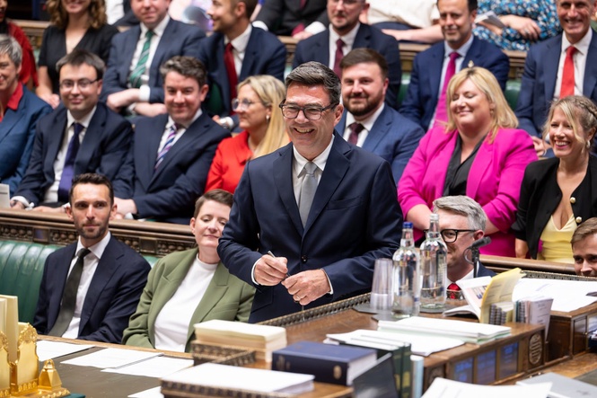 Burnham laughs off Monty Python heckle as he’s sworn in as MP