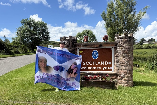 Scot running length of UK looking forward to ’emotional’ reunion with family