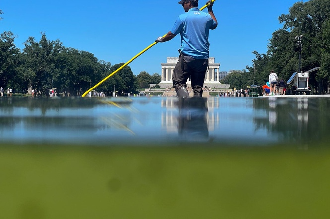 Algae removing devices were not working correctly as Trump boasted about Reflecting Pool renovations, docs show