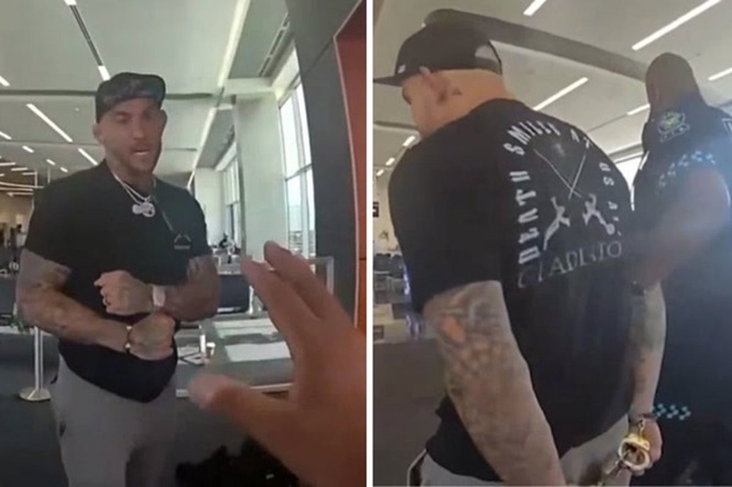 Bodycam video shows UFC star Dustin Poirer threatening police officer at Atlanta airport