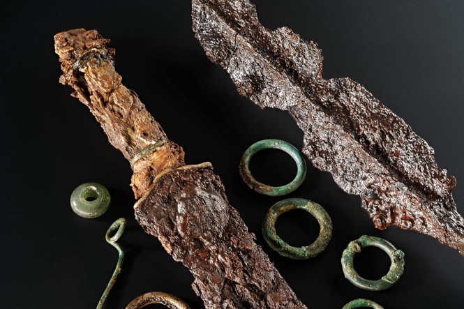 Treasures found buried with ‘Iron Age warrior’ to go on show for first time
