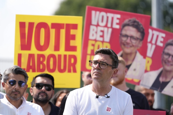 Burnham joins campaign launch for Labour’s Manchester mayor candidate