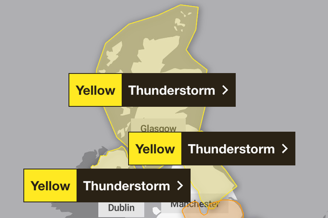 Thunderstorm warnings as temperatures to drop after record-breaking heatwave