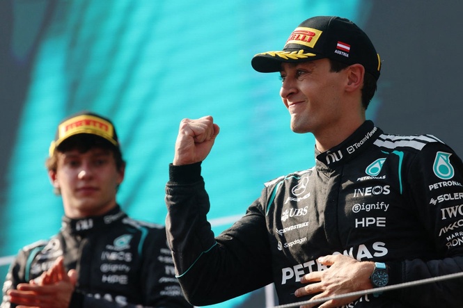 George Russell holds off Max Verstappen to win Austrian Grand Prix and revive F1 title hopes