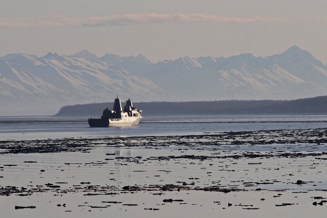 The military is searching for a US Marine missing off the coast of California