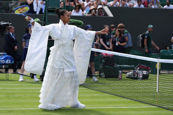 Naomi Osaka honours her heritage with latest grand slam fashion statement at Wimbledon
