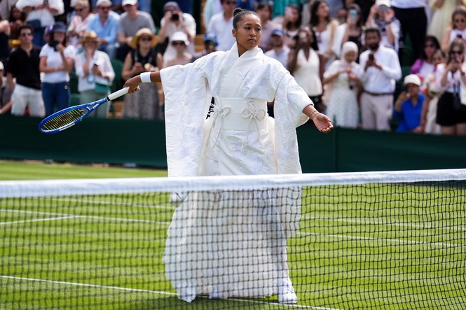 Naomi Osaka sports traditional Japanese dress in latest fashion ‘walk-on’ before Wimbledon win