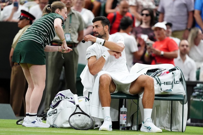 Watch as Novak Djokovic plays cheeky prank on unsuspecting Wimbledon ball girl