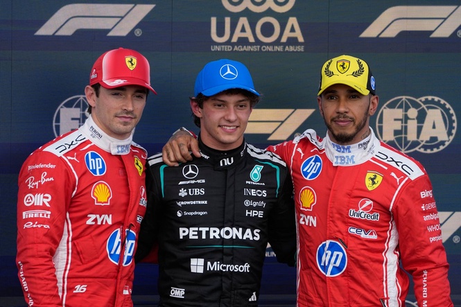 Kimi Antonelli shines in qualifying to start on pole for British Grand Prix