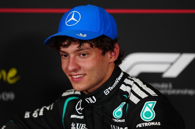 Kimi Antonelli follows up sprint race success with pole at British Grand Prix
