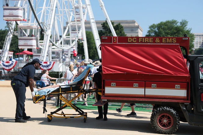 Trump downplays extreme heat after America 250 cancelations and hospitalizations