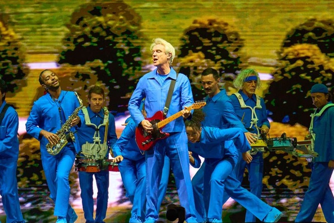 Roskilde 2026 review – David Byrne bridges the past-present divide with a timeless set, while Damon Albarn riles up another band on the lineup