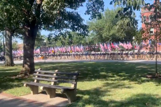 Hundreds of ‘Patriot Front’ white nationalists march through DC chanting ‘reclaim America’