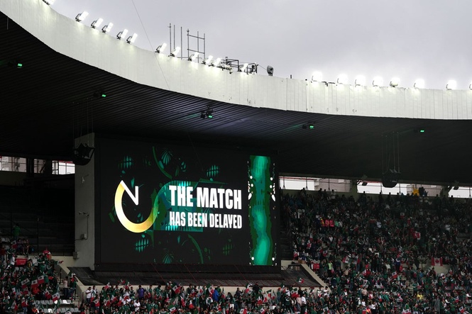 England fans vow to wait ‘as long as it takes’ after Mexico game delay