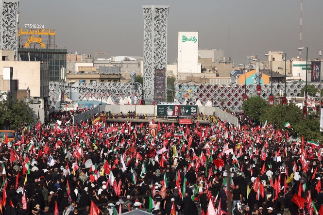 Iran-US war latest: Khamenei’s funeral procession begins in Tehran as mourners issue threats against Trump