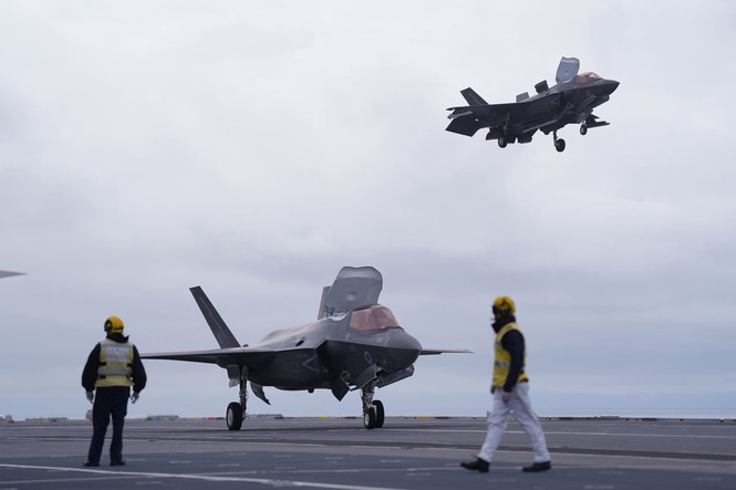 F-35 jets intercepted Russian plane following UK carrier strike group, MoD says